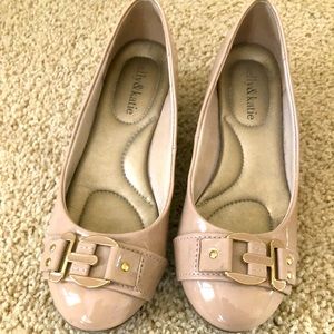 Taupe Wedge With Buckle